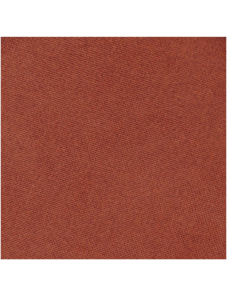Pouf rond tissu terracotta et métal noir 45 cm Svaneke