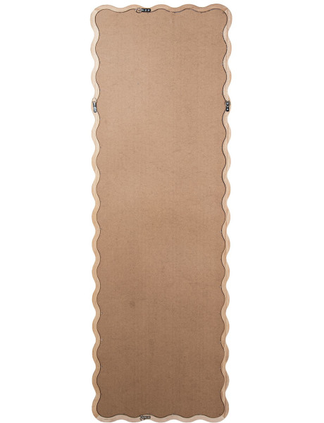 Grand miroir bois noyer ondulé 56x176 cm Ondarroa  - 2