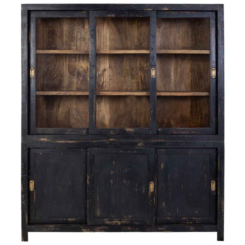 Vitrine vaisselier 6 portes manguier...