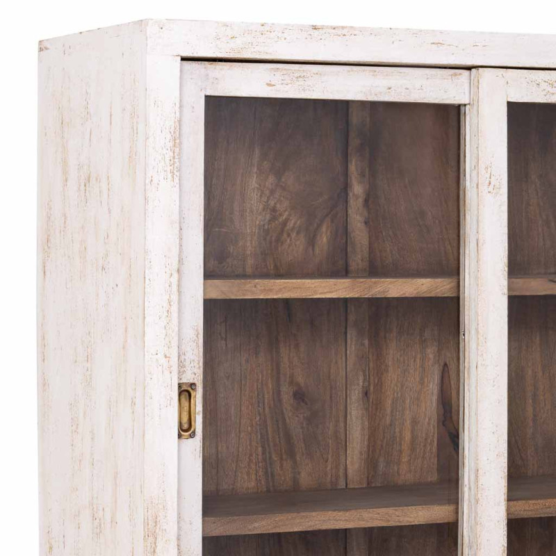 Vitrine vaisselier manguier blanc...