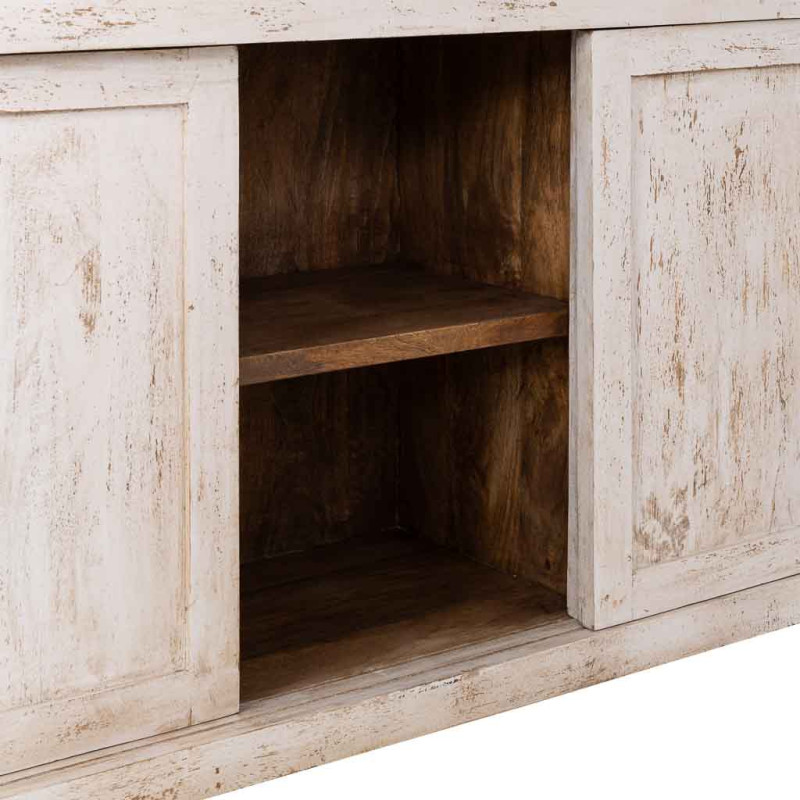 Vitrine vaisselier manguier blanc...