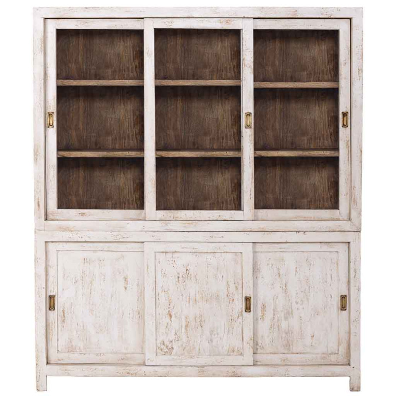 Vitrine vaisselier manguier blanc...