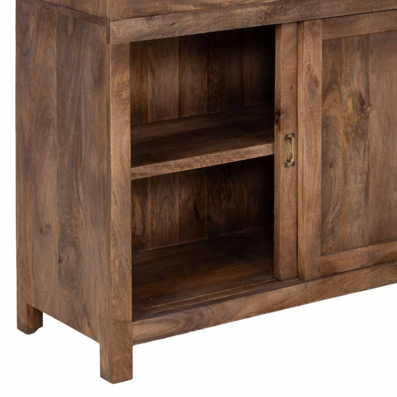 Vitrine vaisselier manguier brun...