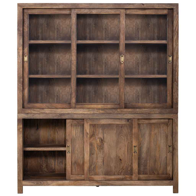 Vitrine vaisselier manguier brun...