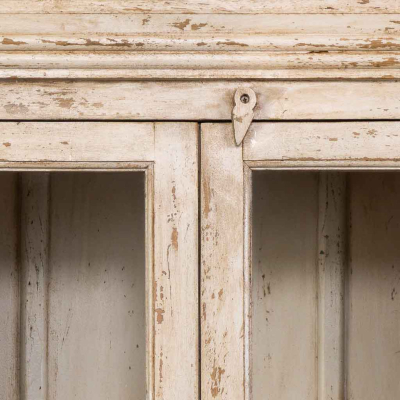 Vitrine 2 portes manguier beige...