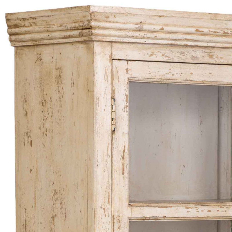 Vitrine 2 portes manguier beige...