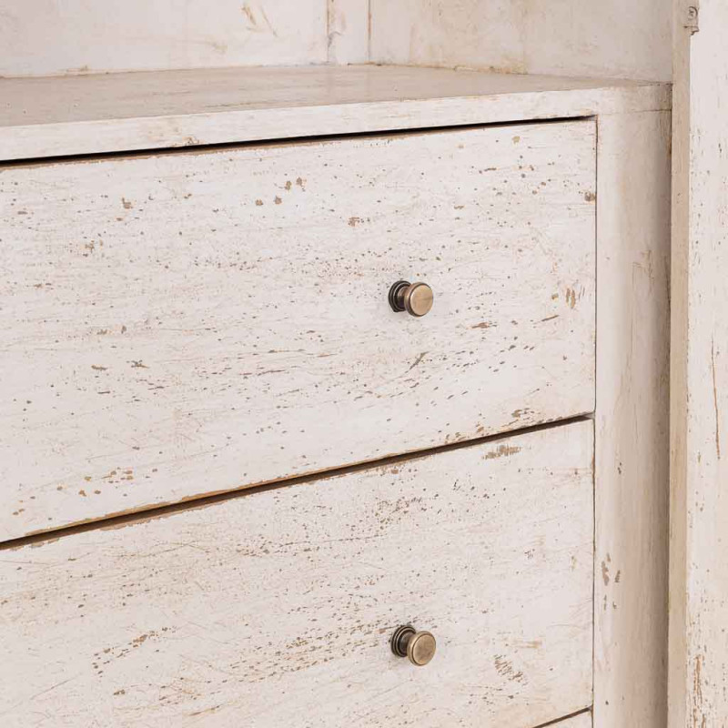 Vitrine arche manguier blanc 90x40x190 cm Ostuni  - 5