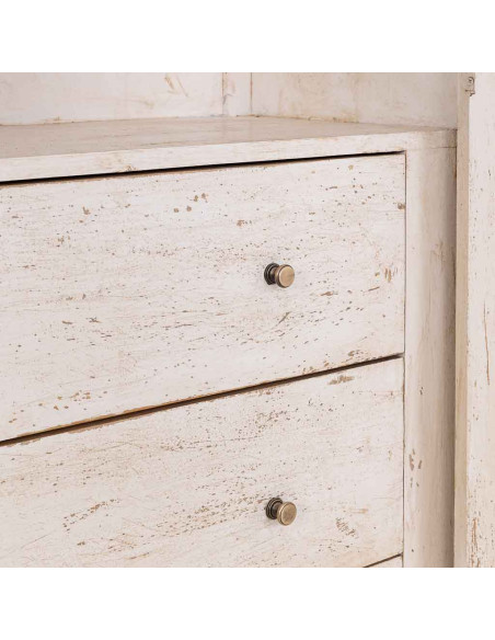 Vitrine arche manguier blanc 90x40x190 cm Ostuni  - 5