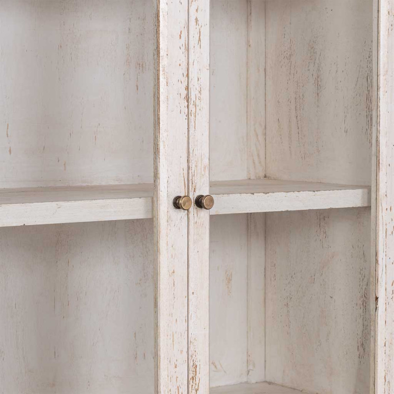 Vitrine arche manguier blanc 90x40x190 cm Ostuni  - 4
