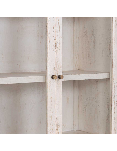 Vitrine arche manguier blanc 90x40x190 cm Ostuni  - 4