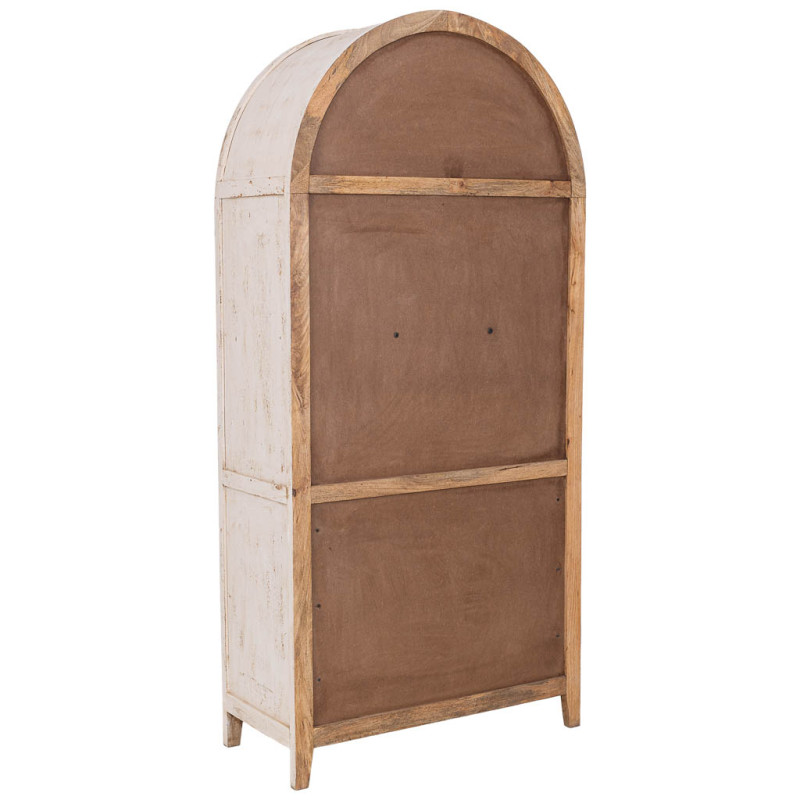 Vitrine arche manguier blanc 90x40x190 cm Ostuni  - 7