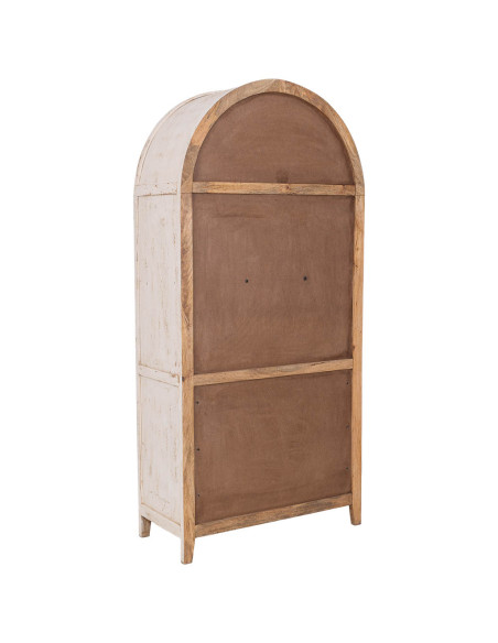 Vitrine arche manguier blanc 90x40x190 cm Ostuni  - 7