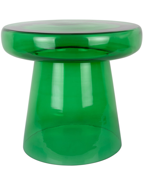 Table d’appoint verre vert 41x38 cm Simpleza
