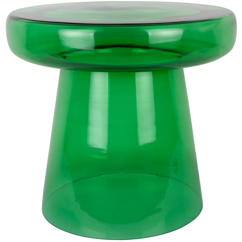 Table d’appoint verre vert 41x38 cm...