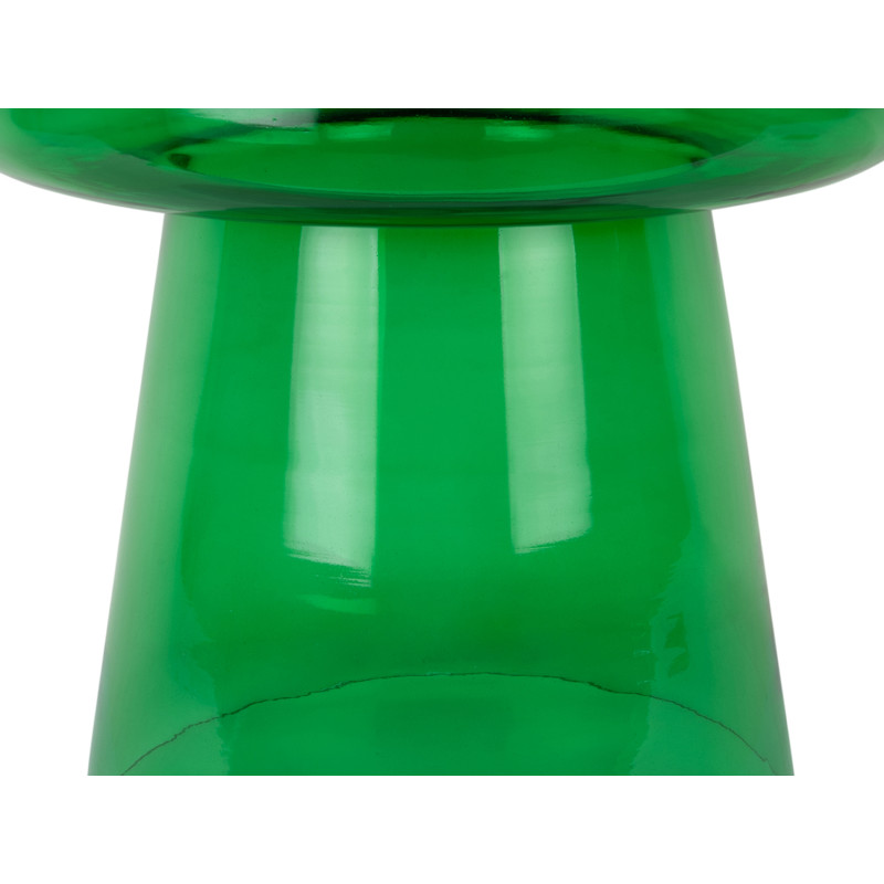 Table d’appoint verre vert 41x38 cm...