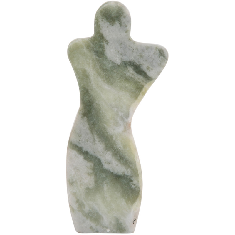 Sculpture abstraite homme marbre vert...