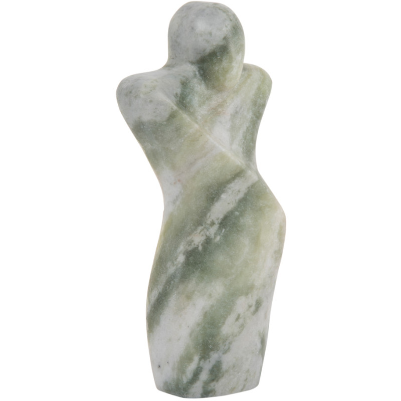 Sculpture abstraite homme marbre vert...