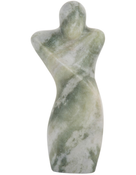 Sculpture abstraite homme marbre vert 23 cm Abstract