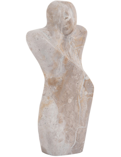 Sculpture abstraite homme marbre brun 23 cm Abstract