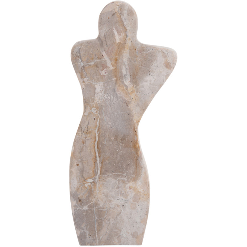 Sculpture abstraite homme marbre brun...