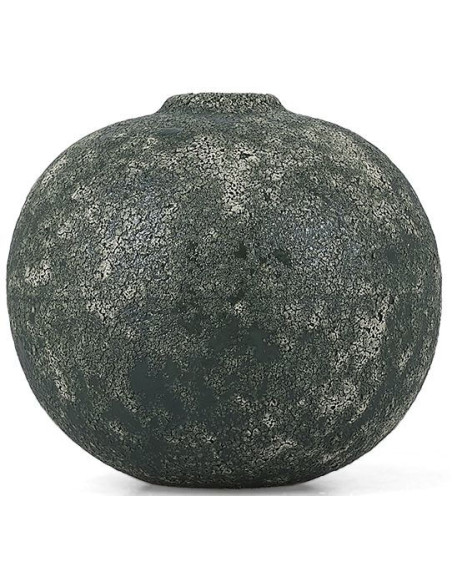 Vase boule céramique vert 14,5x13 cm Bullet
