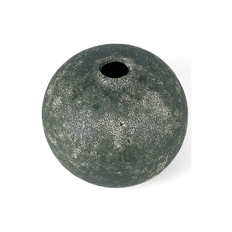 Vase boule céramique vert 14,5x13 cm...