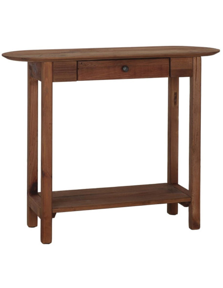 Console d’entrée pin recyclé bois naturel 95x35x76 cm Uchiko  - 1