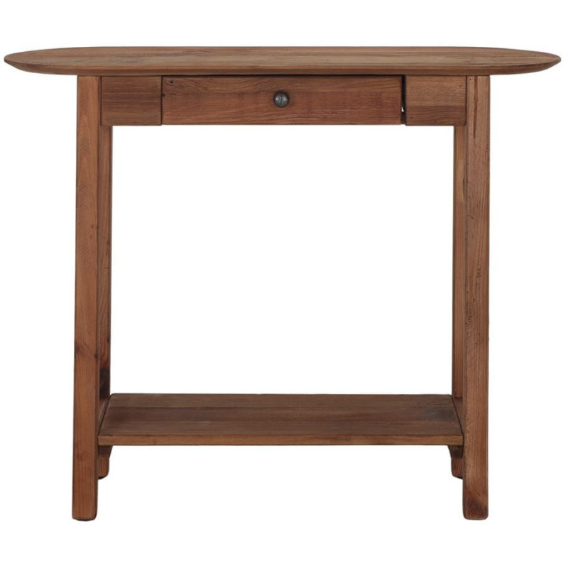 Console d’entrée pin recyclé bois naturel 95x35x76 cm Uchiko  - 2