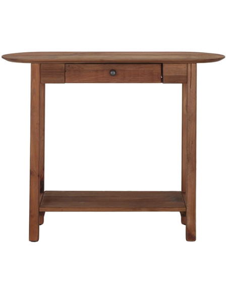 Console d’entrée pin recyclé bois naturel 95x35x76 cm Uchiko  - 2