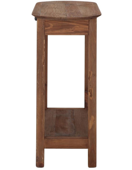Console d’entrée pin recyclé bois naturel 95x35x76 cm Uchiko  - 3