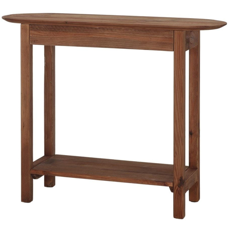 Console d’entrée pin recyclé bois naturel 95x35x76 cm Uchiko  - 4