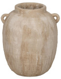 Grand vase amphore céramique beige 58 cm Caltabellotta