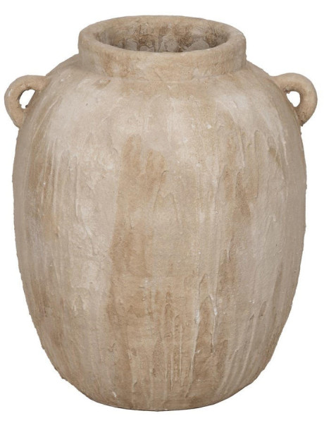 Grand vase amphore céramique beige 58 cm Caltabellotta Ixia - 1