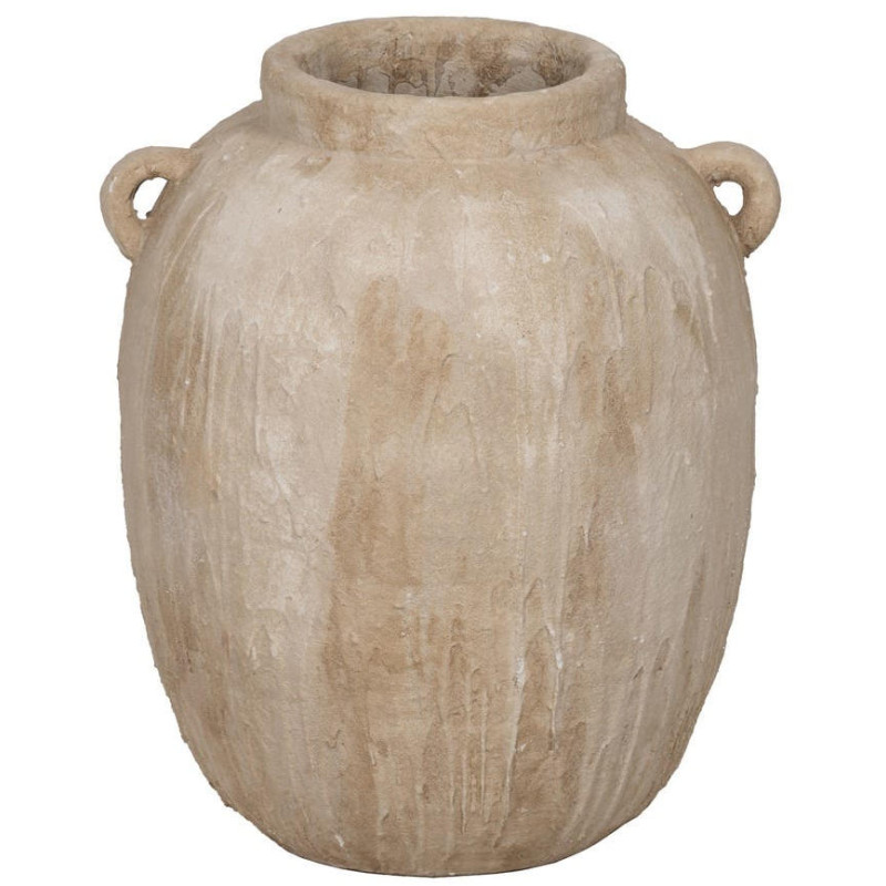 Grand vase amphore céramique beige 58 cm Caltabellotta Ixia - 1