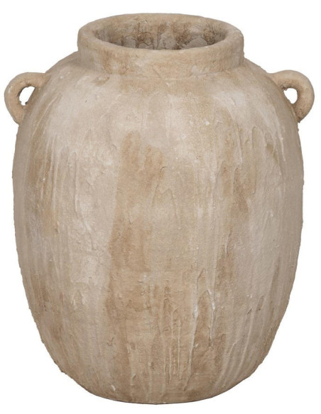 Grand vase amphore céramique beige 58 cm Caltabellotta Ixia - 1