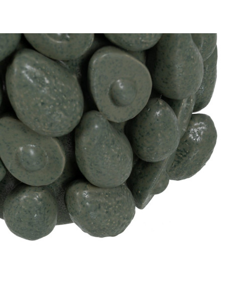 Grand vase céramique vert relief botanique 44 cm Gangjin Ixia - 6
