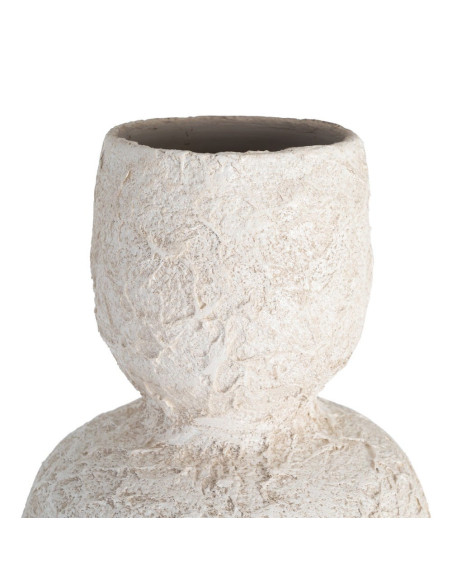 Grand vase céramique blanc effet craquelé 60 cm Cisternino Ixia - 2