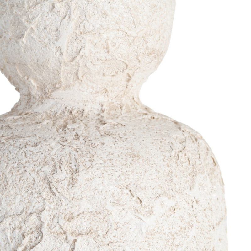 Grand vase céramique blanc effet craquelé 60 cm Cisternino Ixia - 3