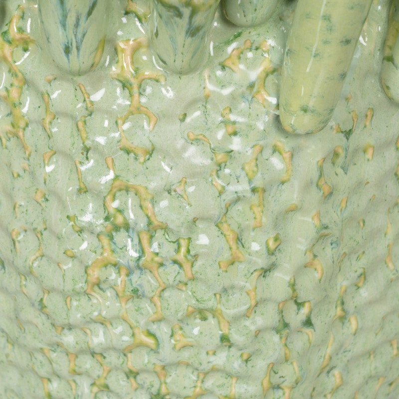 Vase corail céramique vert céladon 29x29x33 cm Sciacca Ixia - 4