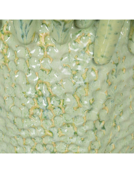 Vase corail céramique vert céladon 29x29x33 cm Sciacca Ixia - 4