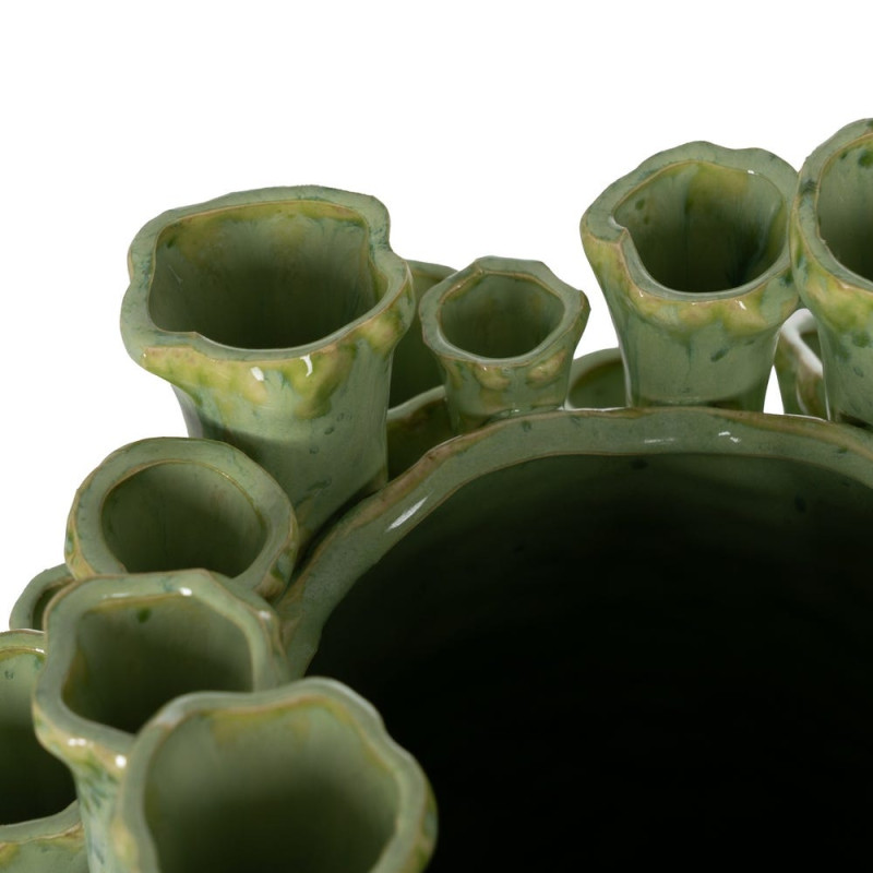 Vase corail céramique vert céladon 46,5 cm Sciacca Ixia - 3