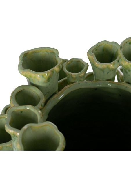 Vase corail céramique vert céladon 46,5 cm Sciacca Ixia - 3