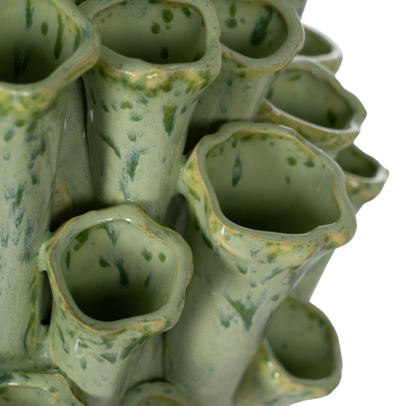 Vase corail céramique vert céladon 46,5 cm Sciacca Ixia - 4
