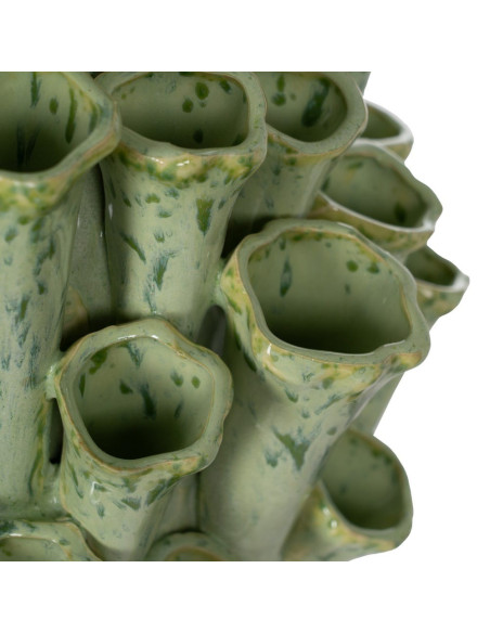 Vase corail céramique vert céladon 46,5 cm Sciacca Ixia - 4