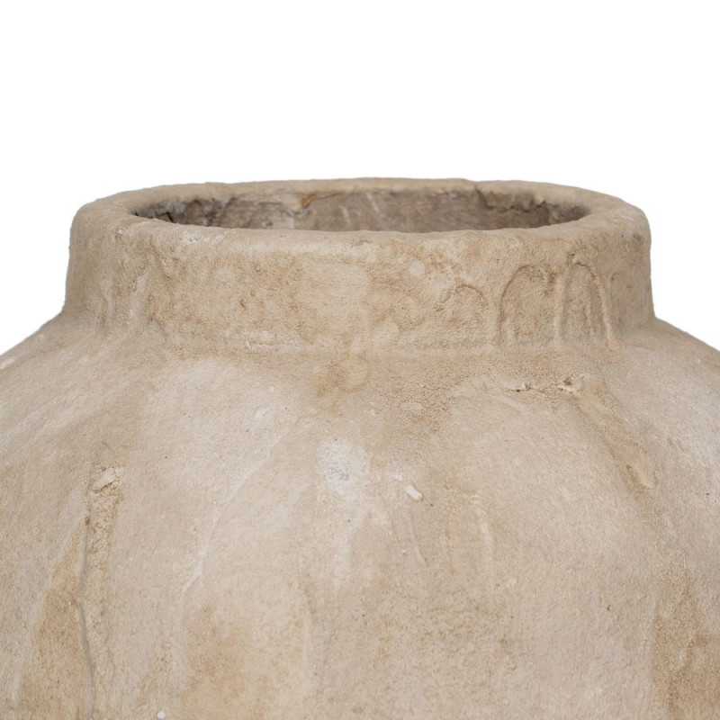 Grand vase céramique beige effet pierre 58 cm Caltabellotta Ixia - 3