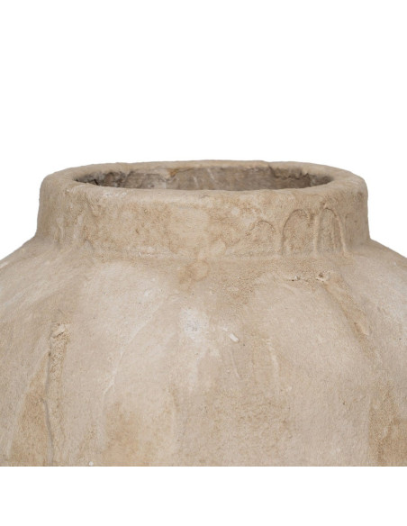 Grand vase céramique beige effet pierre 58 cm Caltabellotta Ixia - 3