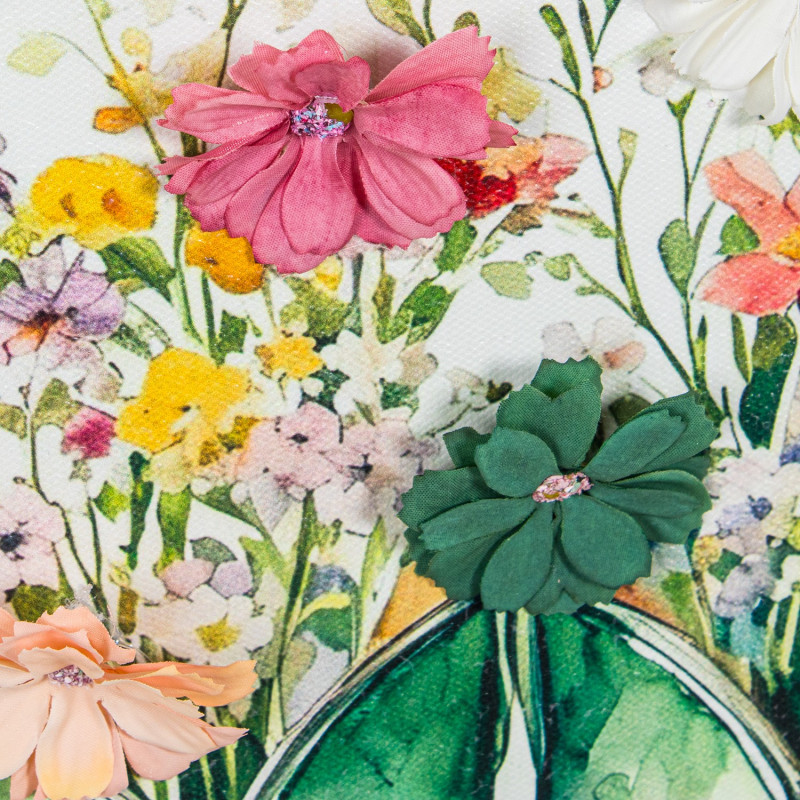Tableau mural floral bottes vertes 50x60 cm Chedigny  - 5