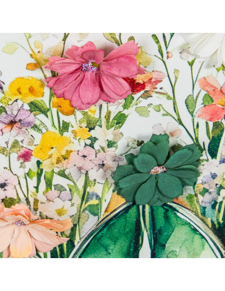 Tableau mural floral bottes vertes 50x60 cm Chedigny  - 5