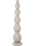 Grand vase de sol blanc mat en métal Ø27x115 cm Nisyros