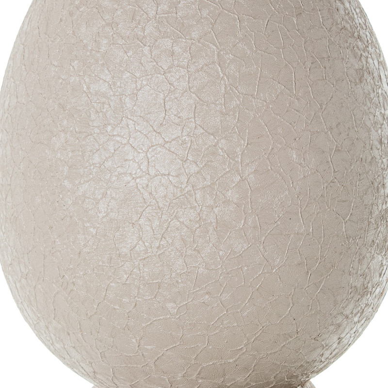 Grand vase de sol blanc mat en métal Ø27x115 cm Nisyros  - 4